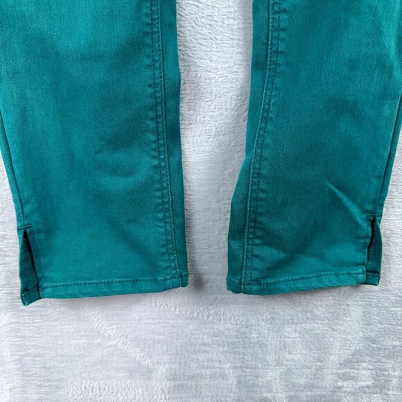 Old Navy Rockstar Super Skinny Jeans Ankle Slit Mid Rise Womens Aqua Blue Size 8 - Picture 4 of 13
